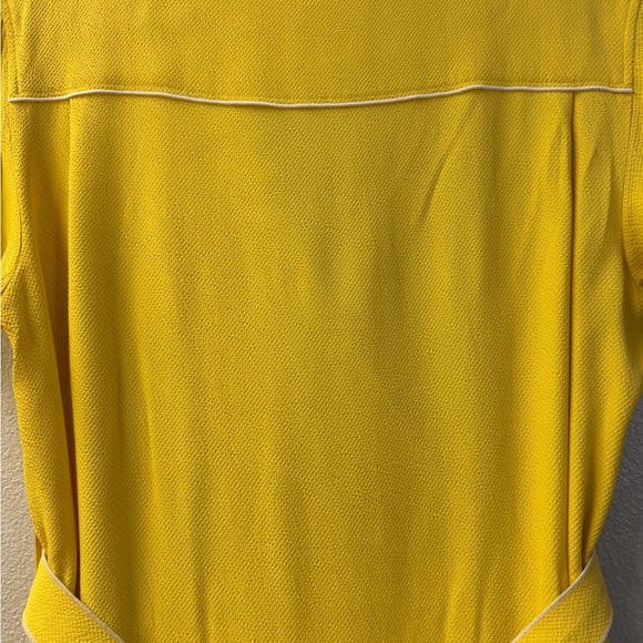 rag & bone Tabitha Dress Yellow Wrap Mini Dress Medium Viscose Short Sleeve - Picture 11 of 16